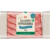 Gallerrökt Pepparskinka 120g ICA.