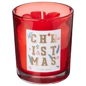 Xmas candle Leo, red.