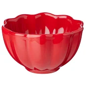 Skål Flower julröd 10cm ICA.