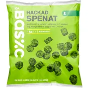 Spenat Hackad Fryst 1kg ICA Basic.