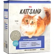 Kattsand Klumpbildande Finkorning 6l ICA.