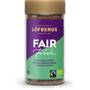 Snabbkaffe Fair Fresh Ekologisk 100g Fairtrade Löfbergs.