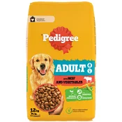 Hundmat Adult Oxe&amp;Grönsak 12kg Pedigree.