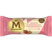 Glass White chocolate strawberry 1-p Magnum.