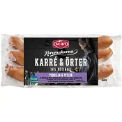 Kryddkorv Karré Örter Korvmakarna 78% Kötthalt 240g Scan.