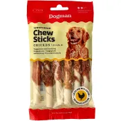 Tuggpinnar med kyckling 75g Dogman.