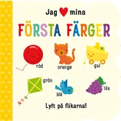 Jag [hjärta] mina första färger.