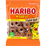 Godis Nappar Cola Sur 70g Haribo.