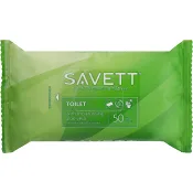 Våtservett Toilet Återslutningsbar 50-p Savett.