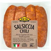 Färskkorv Salsiccia Chili 92% Kötthalt 200g Zeta.