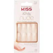 Salon Acrylic Nude French Nails 1st KISS.