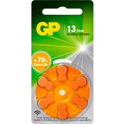 Hörapparatsbatteri GP ZA 13/PR48 6-pack GP.