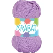 Garn Krabat Ljuslila 50g Falkgarn.