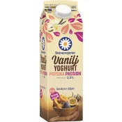 Vaniljyoghurt Persika Passion 2,5% 1000g Skånemejerier.