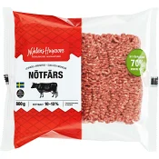 Nötfärs Fethalt 10-12% 800g Nyhléns Hugosons.