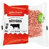 Nötfärs Fetthalt 15-17% 400g Nyhléns Hugosons.