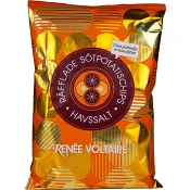 Räfflade Sötpotatischips Havssalt 125g Renée Voltaire.