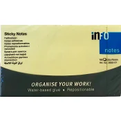 Sticky Note Gul 100 Blad 1st Info notes.