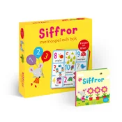 Siffror : memospel och bok.
