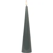 LED Ljus cone grön 22 cm ICA.