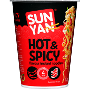 Nudlar i kopp Hot &amp; Spicy 65g Sun Yan.