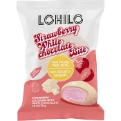 Glass Strawberry White Chocolate Bites 35g LOHILO.