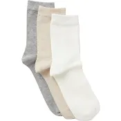 Socka 3p beige mix 36/38 mywear.