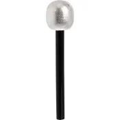 Mikrofon 27cm silvermetallic 1st Festive.