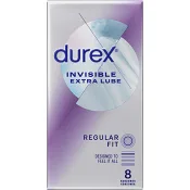 Kondomer Invisible Extra Lube 8-p Durex.