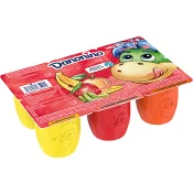 Fruktkvarg Jordgubb Aprikos Banan 6-p 300g Danonino.