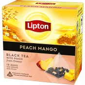 Te Svart Peach mango Pyramid 20p Lipton.