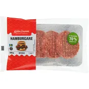 Hamburgare 110g 4-p Nyhléns Hugosons.