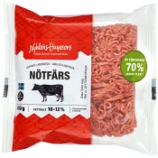 Nötfärs Fetthalt 10-12% 400g Nyhléns Hugosons.