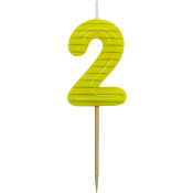 Sifferljus 2 flerfärgad Happy Party.