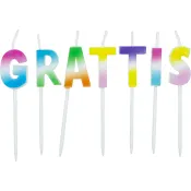 Tårtljus Grattis Happy Party.