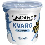 Kvarg Naturell 0,2% 900g Lindahls.