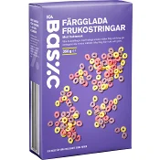 Färgglada frukostringar 350g ICA Basic.