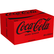 Läsk Cola Zero 33cl 20-p Coca-Cola.