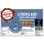 Korv Lysekilare 66% Kötthalt 560g Rybergs.