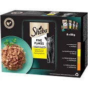 Kattmat Fågel 8-p 680g Sheba.