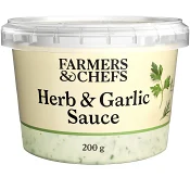 Herb &amp; Garlicsauce 200g Farmers &amp; Chefs.