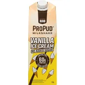 Milkshake Vanilla Ice Cream Laktosfri 1000ml ProPud.