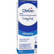 Nässpray 1mg/ml 10ml Otrivin.