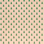 Julpapper Grön gran ribb 0,54x5m.