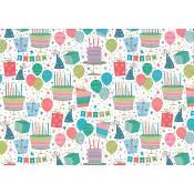 Presentpapper Tårta 0,54x5m.