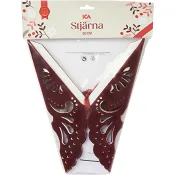 Stjärna Snöflinga Sammet Röd 50cm ICA.