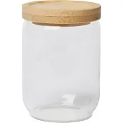 Glasburk med bambulock 13cm.