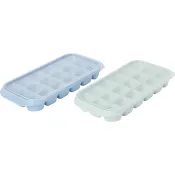 Islåda med lock blandade färger.