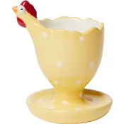 Äggkopp Höna gul/vit ICA.