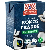 Kokosgrädde 200ml Kung markatta.